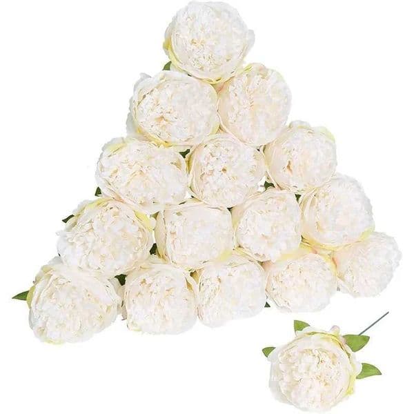 3/5/10Pcs Peony Artificial Flowers Bouquet 20CM Fake Flower Bundle for Home Room Decor Wedding Marriage Decoration DIY Ornament L260522