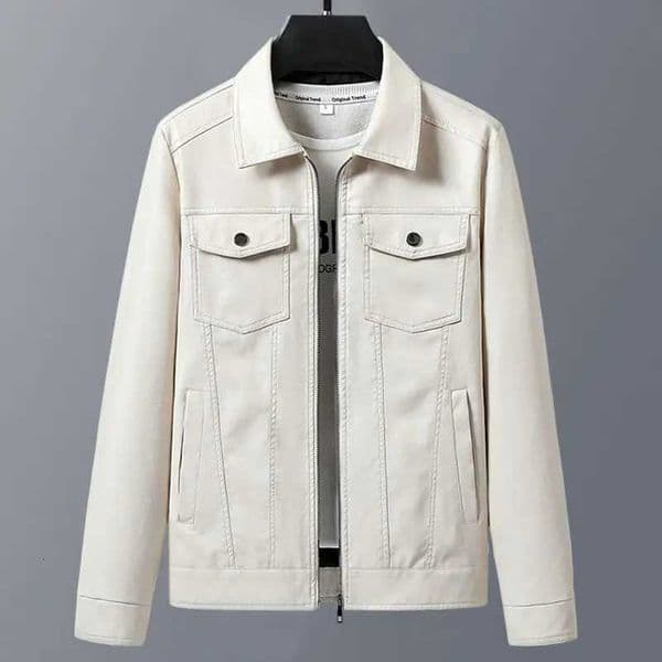Mens Genuine Leather Jacket Man Spring Autumn Lapel Sheepskin Jacket Korean Casual Fashion Men Clothes Natural Leather Jackets L260520