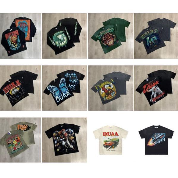Top Qaulity Men's 100% cotton t shirt print luxury style DUAA All Risk T-shirt summer wear with street knitted designer t shirts For Men And Women Size S-XL 5tu28