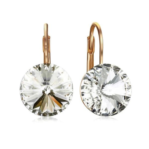 Premium Crystal Drop Earrings Gold Silver Color Original Crystals From Austria For Women Wedding Party Dangle Bijoux Christmas260521