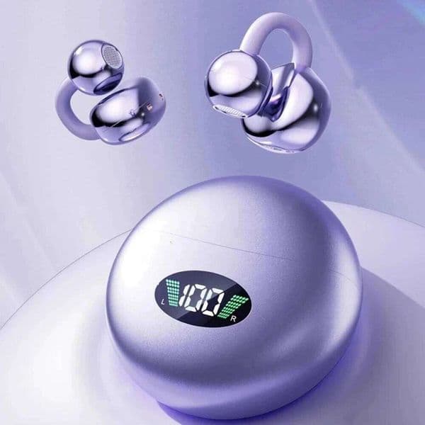 Wireless BT Earphones Clip-on Q71 Earphone High Sound for Earbuds Led Display Headphones Music Sports Headset 26Y0523