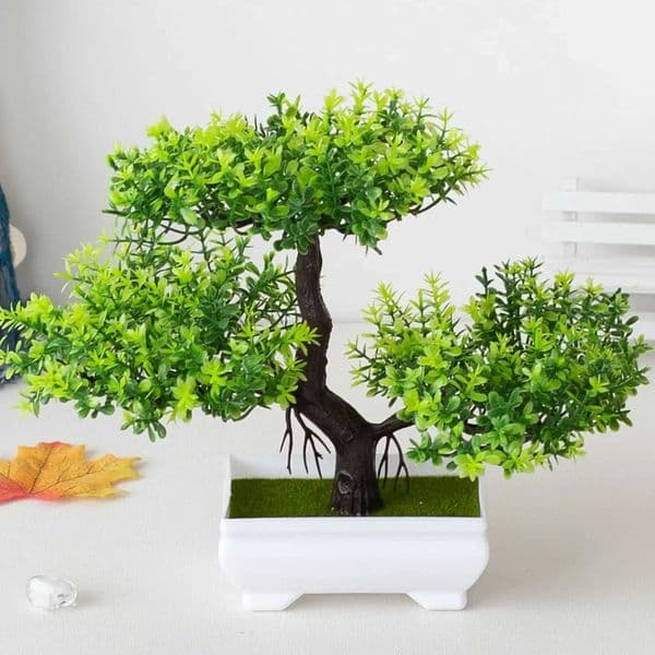 Artificial Plant Bonsai Plastic Small Tree Pot Fake Plant Flower Potted Ornaments for Home Room Table Garden Hotel Decoration L260522