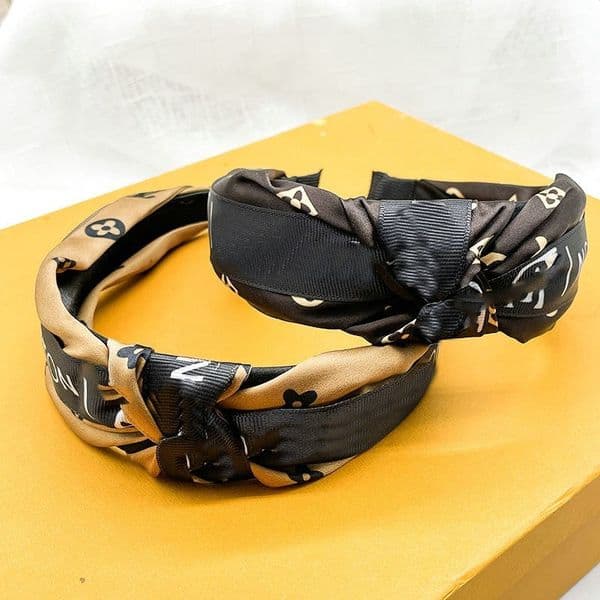 2026 New 2Pcs Headbands Designer Jewelry Women Girls Wide Edge Bowknot Hair Hoop Outdoor Head Accessories