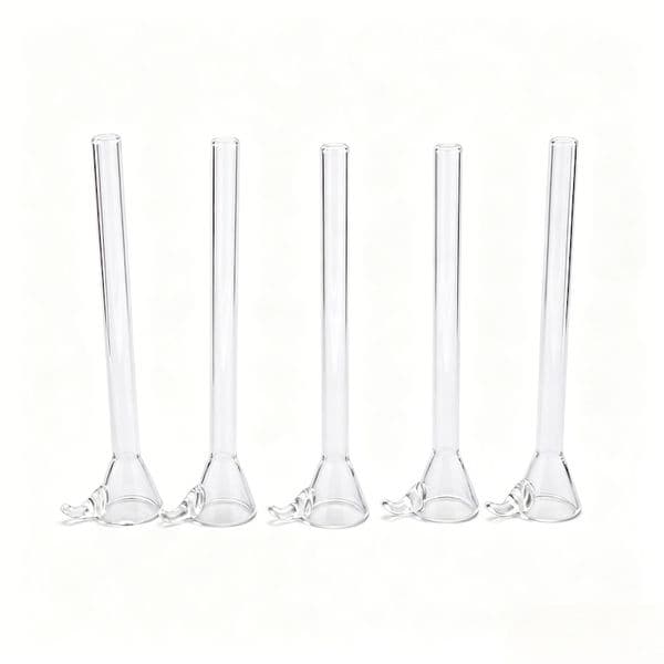 5.5Inch Clear glass slides stem slide funnel tobacco dry herb downstem bowl Smoking banger bowls for toppuff water smoking bong