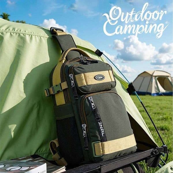 Multi-Purpose Single Shoulder Crossbody Lightweight Multi-Functional Backpack Travel Climbing Small Bag Fishing Hiking Outdoor Outing