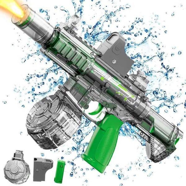 M416 Led Simulation Fire Electric Water Guns for Children Large Capacity Automatic Continuous Water Gun Kids Summer Outdoor Toys L260523