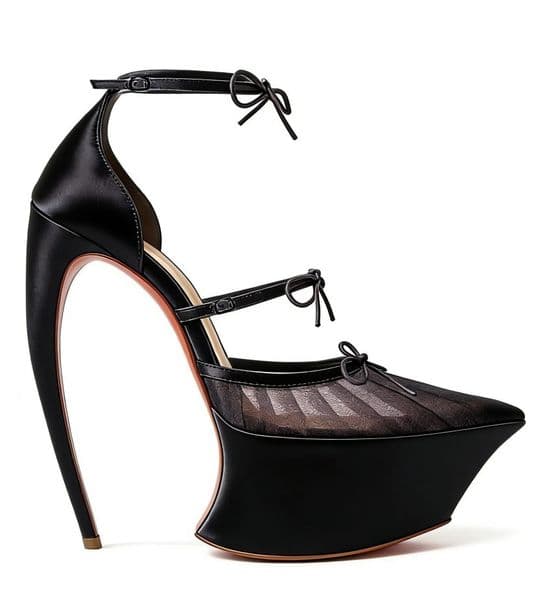 Designer Sexy Dress Shoes Luxury Women Pointed Toe Platform Heels Patent Leather Spike High Heel Pumps Slip-On Buckle Mary Jane Pumps Fashion Elegant Dress Shoes