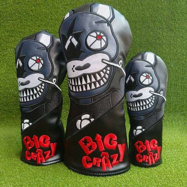 Cover - Durable Synthetic Material, Golf Club Accessories, Mechanical Dog Pattern Design, Fashionable Dustproof 26Y0523
