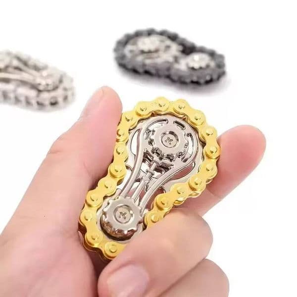 Metal Fingertip Gyro Sprocket Flywheel Fidget Spinner Antistress Bicycle Chain Stress Anxiety ADHD Relief Fidgets Toy