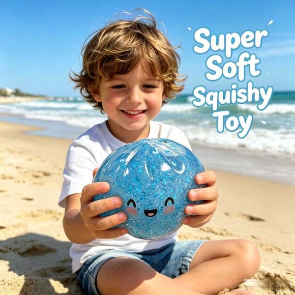 Premium Kids Squishy Steamed Bun Toy Slow Rising Glitter Soft Stress Relief Stretchy Fidget Toy for Kids Adults Home Office Desk Z260523