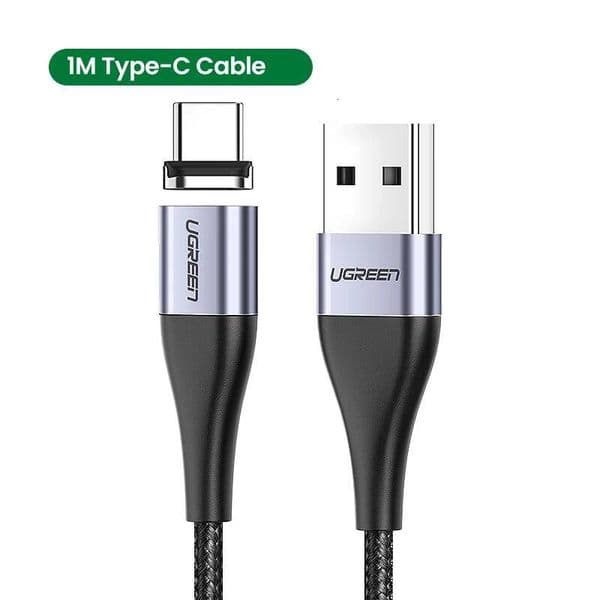 UGREEN Magnetic USB Charging Type C Cable Magnet Charger Micro For Xiaomi 3A Mobile Phone Wire Cord ddmythur