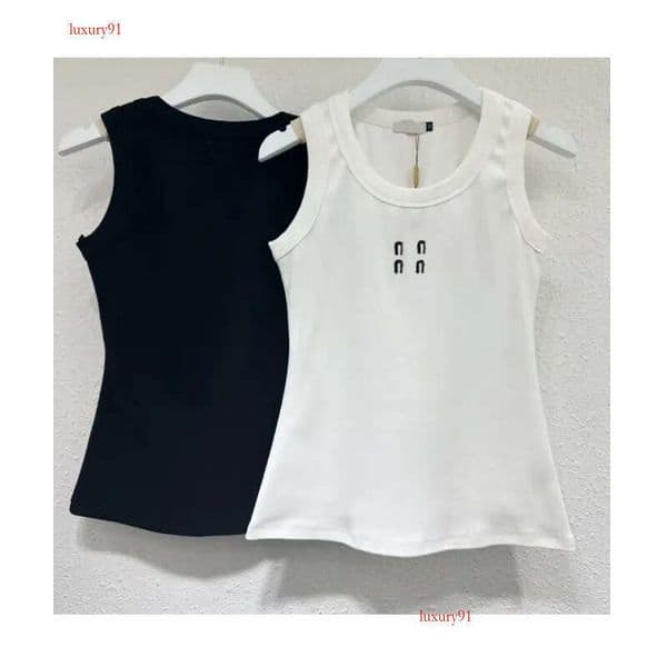 Casual Vt For Women Digner Womens Tank Top Pure Cotton Letter Logo Slim Fit Sexy Suspender Classic Black White Canis Versatile Fashion Womens Sports Vt