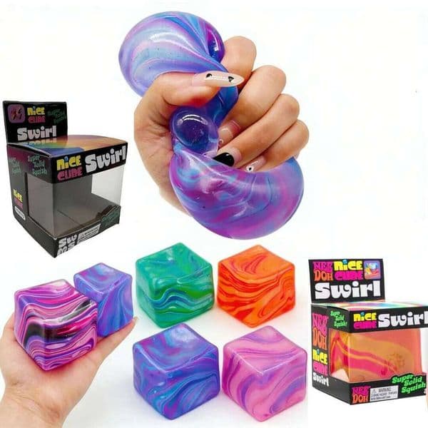 Needoh And Glutinous Sensory Stressrelief Toy Cube Filled With Gel Stretchable Ball Soft Ice Blind Box Slow Rebound