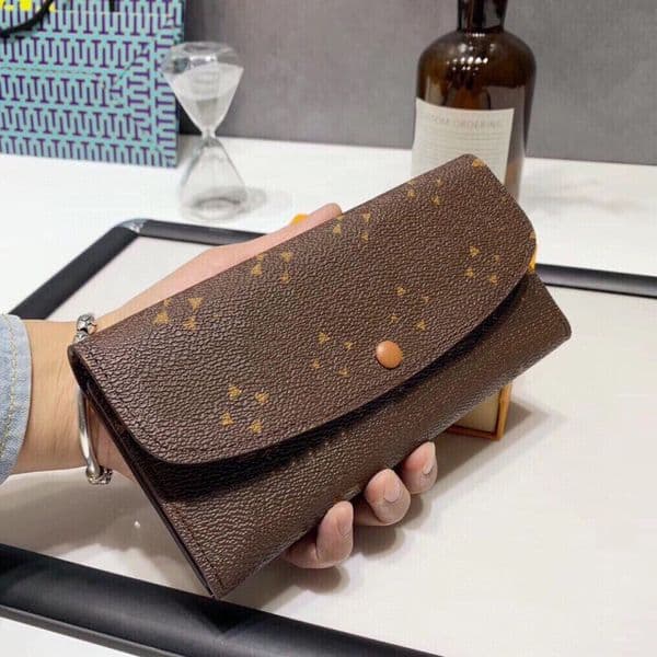 Top Fashion Designer Monogram Pattern Pouches Women Pochette Card Holder Genuine Leather Wallet Bags Coin Purse for Men