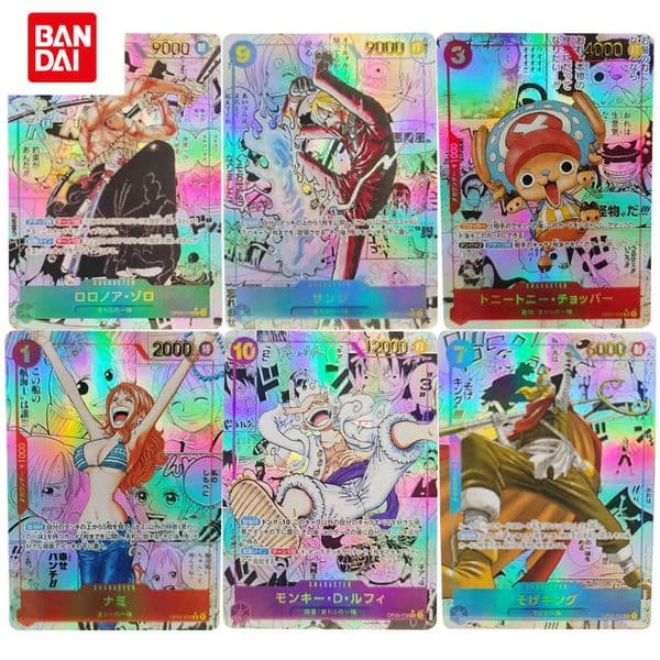 ONE PIECE Collection Cards Roronoa Zoro Monkey D Luffy Usopp Nami JPN DIY High Quality Self Made Game Anime Cards Gift Toy L260525NBJ0