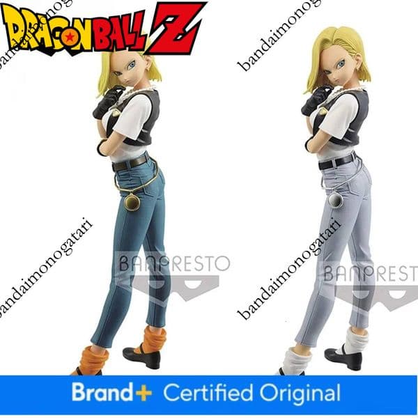 Original Banpresto Dragon Ball Z Glitter Glamours No.18 Lazuli PVC Action Figure Model Toy For Girl