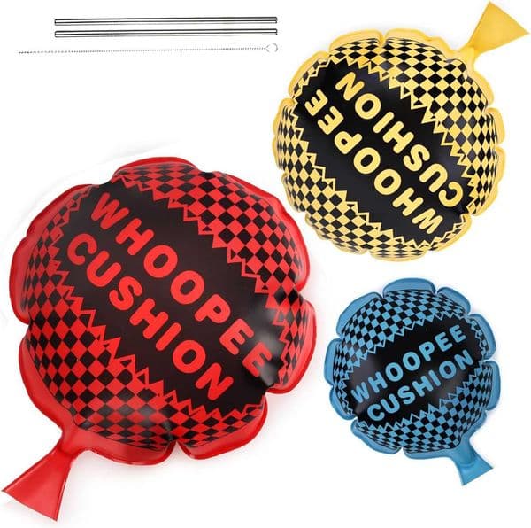 POPLAY 3 PCS Whoopee Cushions 3 Colors Fart Prank Noise Maker Toys for Novelty Party Favors Kids 1086 Inch X260525