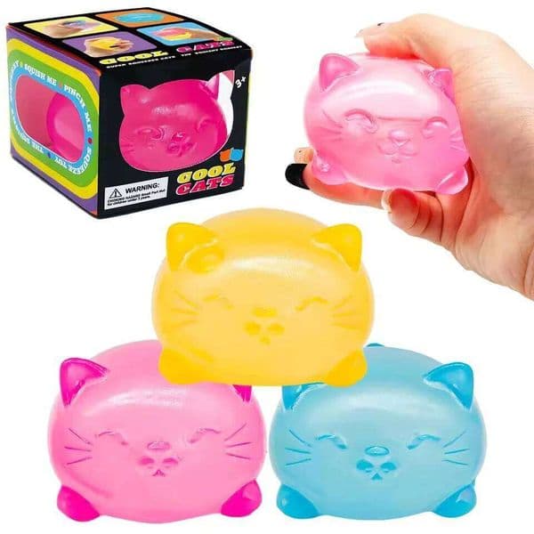 1Pc Mini Cute Cat Maltose Decompression Non Stick Odorless Non-toxic Fun Toy Pressure Relief Tool For Adults and Students 26Li0523