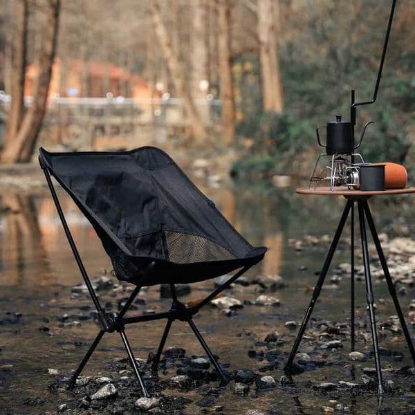 Ultralight Aluminum Moon Chair Portable Folding Camping Chair Outdoor Backpacking Fishing Hiking Picnic Beach BBQ Garden Seat Z260428