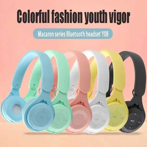 Y08 wireless Bluetooth earphones noise reduction wired Bluetooth earphones with cable MP3 players for children gifts T260525