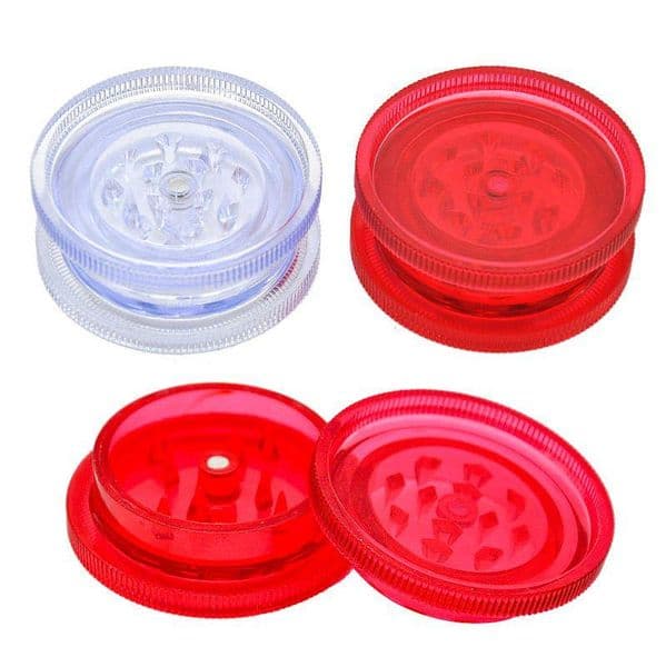 Smoking pipes New 53mm Plastic Magnet Smoke Grinder 2-Layer Manual Plastic Acrylic Grinder Portable