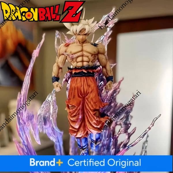 24Cm Anime Dragon Ball Son Goku Action Figures Ultra Instinct Super Saiyan Statue Pvc Emit Light Model Boy Toy Collection Gifts