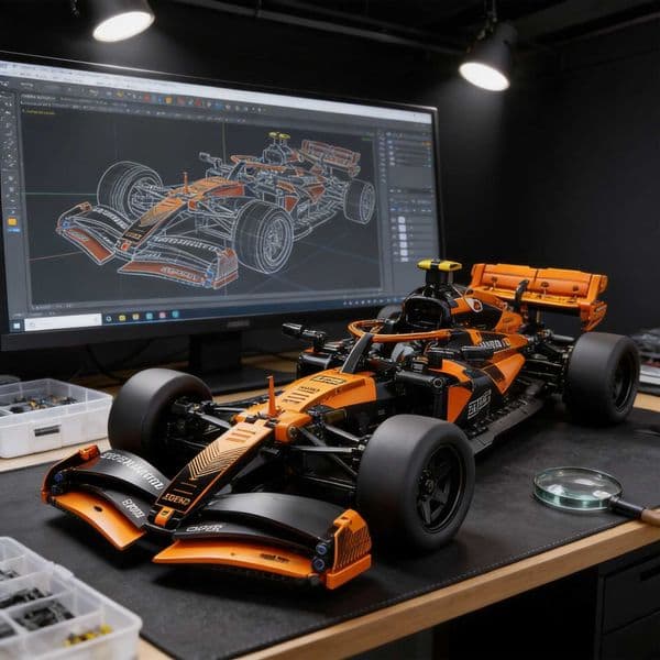1200PCS Racing Car Building Blocks Set 110 Scale Formula Model Kit Collectible DIY Toy for Adults Gift L260525
