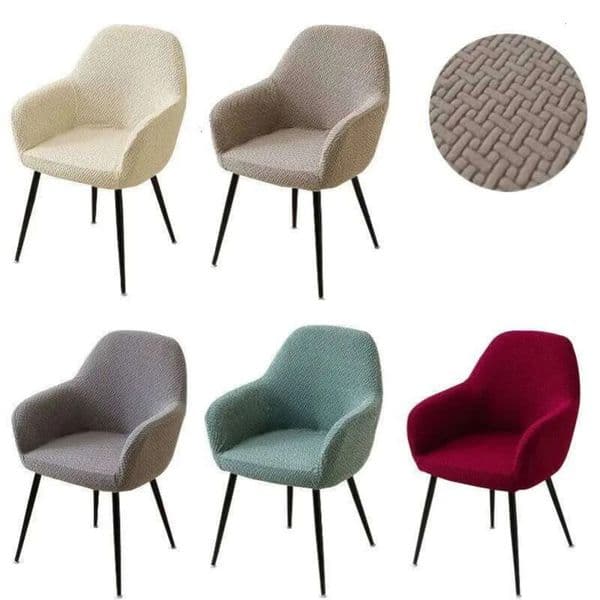 2026 1/2/4/6Pcs Jacquard High Arm Chair Cover Stretch Dining Chairs Slipcover Anti-Slip Office Armchair Covers perfume For Hotel Home cologne Wedding Free Shipp 6 17