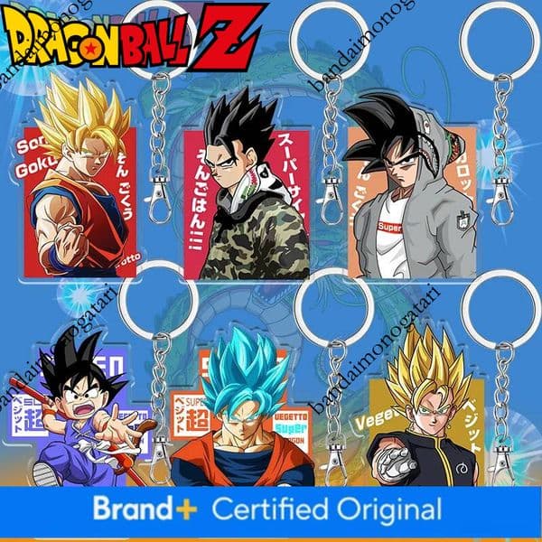 Anime Dragon Ball Key Chain 6cm Acrylic Keychain Cartoon Son Goku Backpack Decorate Vegeta IV Keyring Friends Birthday Gifts