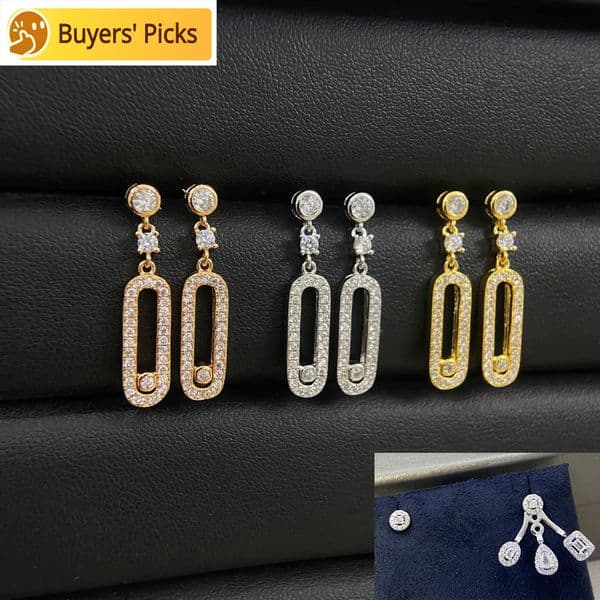 Earrings designer earrings luxury earrings designer Diamond earrings gift high quality diamond versatile style Jewelry dinner wear popular Jewelry very nice