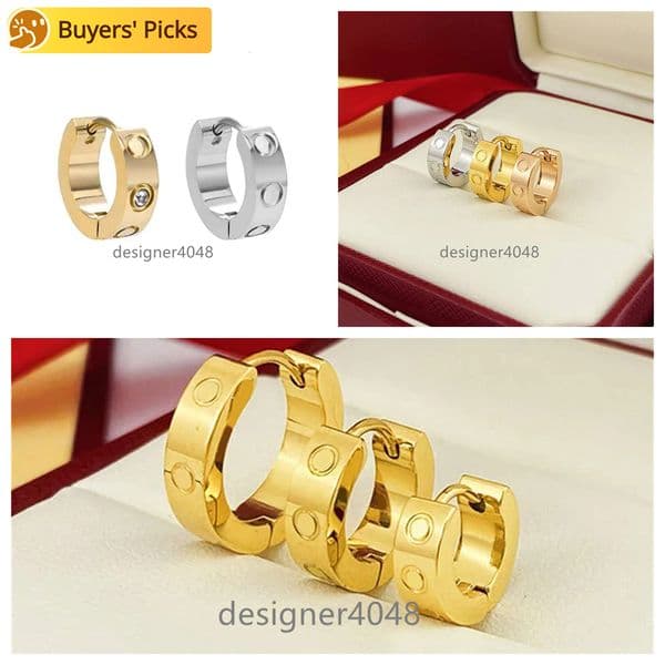 12A Earrings luxury earrings designer for women Non-fading diamond gold stud earrings versatile style jewelry 11-16 mm premium influencer birthday gifts very nice