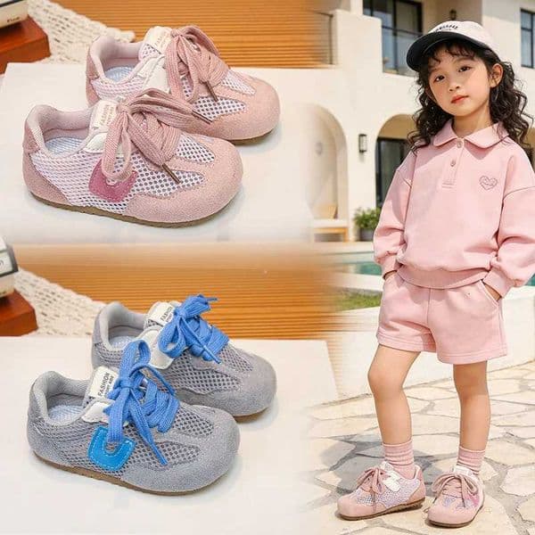 2026New Children Sneakers Cfortable Fashion Mesh breathable Sports Shoe Soft Thick Sole Outdoor Non Slip Casual Sneakers ShoesJ260525