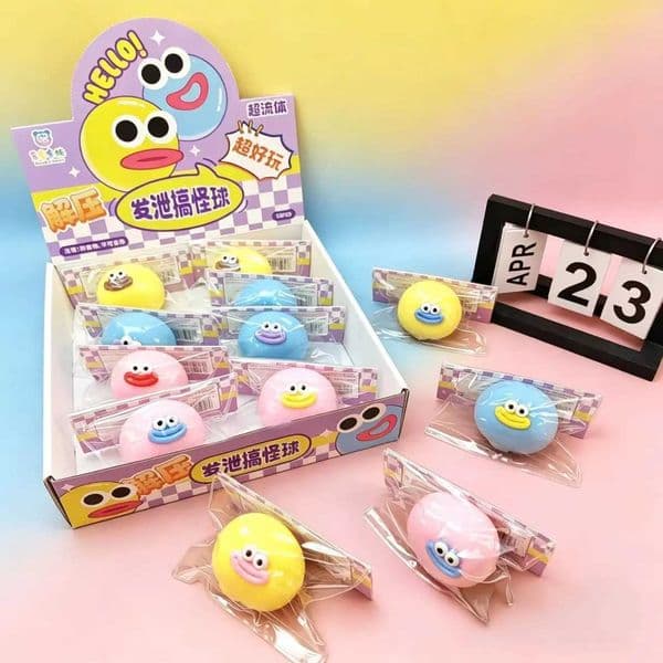 Funny Silly Putty Squishy Ball Mud Texture Slow Rising Stress Reliever Kids Portable Decompression Fidget Toy Z260525