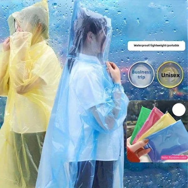 5-10Pcs Emergency Disposable Raincoat Lightweight Travel Rainwear Compact Foldable Poncho for Outdoor Camping Hiking Essentials C260525