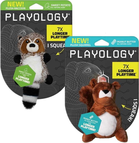 Playology Dog Toys Plush Hen Stuffed Animal for Dogs Chicken Scented Medium Toy that Clucks Plush Chew Toy for Dogs X260525
