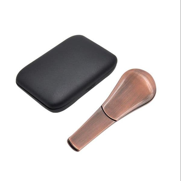 Smoking pipes New Spoon Pipe Portable Pipe Box Aluminum Alloy Bowl Spoon Shaped Pipe Cross border Wholesale