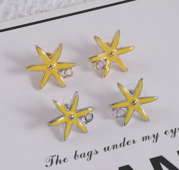 Fashion Summer Flower Letter Earring Stud Designer Stamp Earrings Women Wedding Party High Quality Jewelry