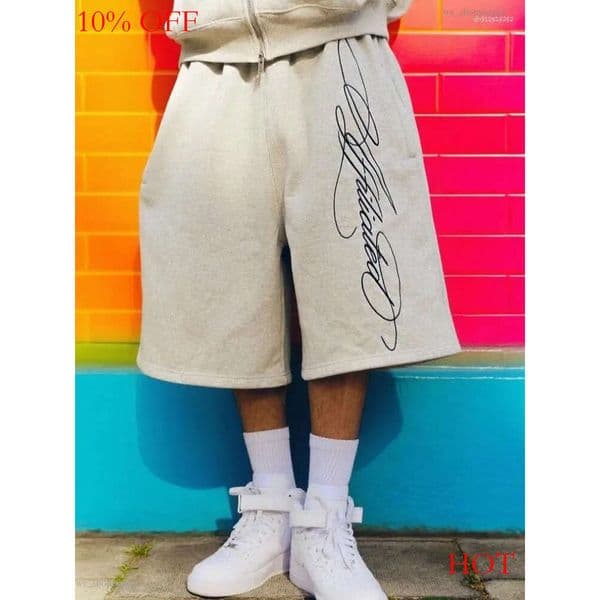 Men's Shorts Casual Sports Denim Double Toe Jogging Brand Goals Fitness Exercise Summer 2026