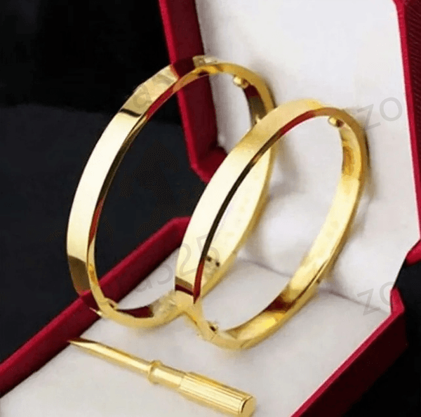 designer jewlery for women designer bracelet women love braclet 18K Gold Rose Gold White Gold Screw Design Classic Cuff Bangle Daily Wear Wedding Gift for Her Tarnish