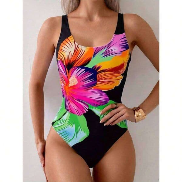 2026 New 2 Piece Swimsuit For Women With Cover Up Skirt Halter Bathing Suits Starfish Print Swimwear Sets - Beach Pool Vacation Summer Outfit