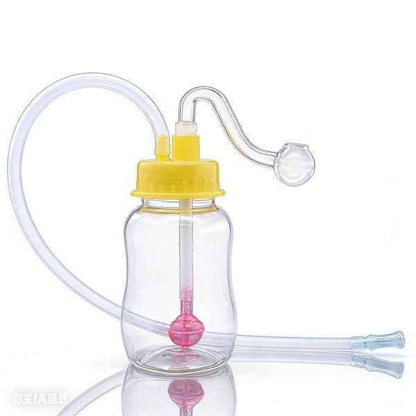 10mm Female Plastic Oil Burner Bong Silent Mini Acrylic Water Smoking water Pipes with smoking glass Oil banger bowl and silicone straw hose