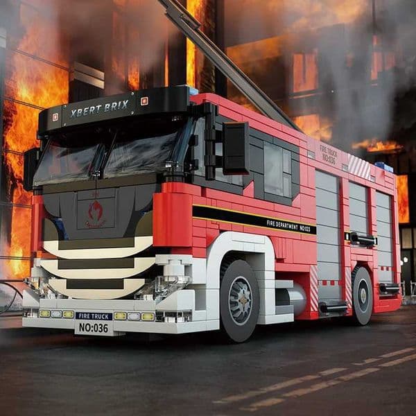 704PCS Fire Truck Building Blocks City Engineering Rescue Vehicle Model Bricks Educational DIY Toys Holiday Gifts For Teens L260525
