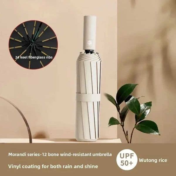 New automatic sunscreen UV protection parasol portable folding reverse umbrella dual-purpose female and male L260522