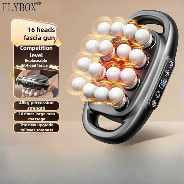 Brand high-end 16-head fascia gun multi-head massager waist and back muscles deep relaxation 16-head massager L260525