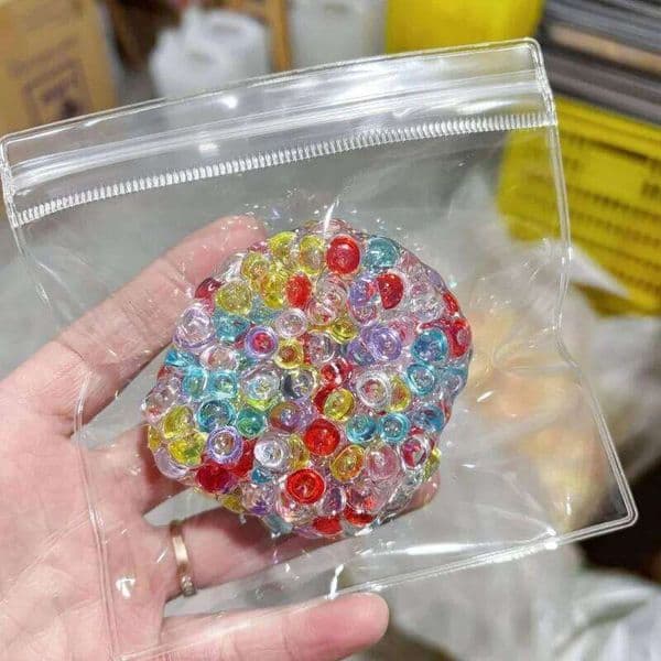 1PC Squishy Balls Ice Beads Stress Relief Toy Super Soft Sensory Fidget Toys for Kids Adults Anxiety Relaxation Squeeze Gift J260525