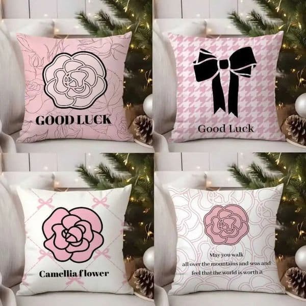2026 Luxury Luxury Good Luck Case cologne Sofa Living Room Bedroom Double-Sided Printing Square Nap perfume Time Cushion Cover Free Shipping 6 17