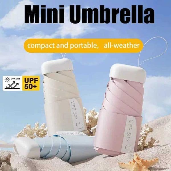 Mini Sun Umbrella Protective and UV Resistant Rain Or Shine Dual-use Portable Folding Umbrella Pocket Ultralight Umbrella L260522