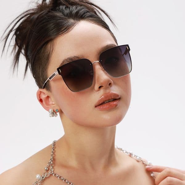 High Quality 2025 New European American Fashion Cat-Eye Polarized Sunglasses for Women, Trendy Driving and Cycling Sun Protection Glasses with a High-End Feel