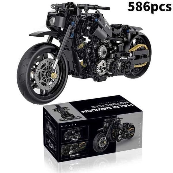 2024 Technical Motorcycle Building Blocks Bricks Duke Harleys Motorbike Racing Car Assemble Model Moc Vehicle Toys for Kids Gift L260525