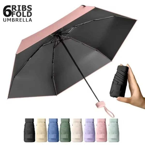 Lightweight Pocket Manual Umbrella UV Resistant Dual-Use Folding Design Stylish Practical Ideal for Everyday Use L260522